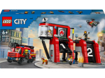 Kahjustatud pakendiga toode. Konstruktor LEGO&reg; City Tulet&otilde;rjedepoo koos tulet&otilde;rjeautoga 60414, 843 tk