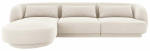 Nurgadiivan Cosmopolitan Design Tulum Velvet Bluvel 22, helebeež, vasak, 156 x 255 cm x 70 cm