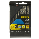Puuride komplekt Stanley STA56123-XJ, metall, silindriline, 1-10 mm x 1 cm