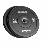Ketasraskused Rebel Active RBA-2144-15, 2 x 15 kg, must v.