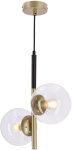 Valgusti lagi Candellux Lighting Duo 32-48585, E14, 2 x 15 W, l&auml;bipaistev v. / kuldne v.