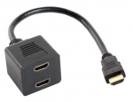 Adapter Lanberg HDMI / HDMI x2 HDMI, HDMI x2, 0.2 m, must v.