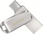 USB m&auml;lupulk SanDisk Ultra Dual Drive Luxe 2-in-1 SDDDC4-256G-G46, h&otilde;be v., 256 GB