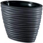 Lillepott Form Plastic Sahara 3115-014, plastik, antratsiit