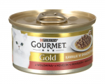 Kassi m&auml;rgtoit Purina Gourmet Gold Sauce Delights Beef, veiseliha, 0.085 kg