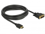 Kaabel Delock HDMI male, DVI male, 3 m, must v.