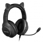 Juhtmega m&auml;nguri peakomplekt lastele Kruger&Matz Gamer Kids Gamer Kids, must v.