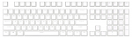 Klaviatuuri kate Royal Kludge Pudding PBT Keycaps 129 pcs White PBT ISO, valge v.