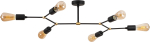 Valgusti lagi Opviq Sparrow 1242 584TTM1251, E27, 6 x 40 W, must v. / kuldne v.