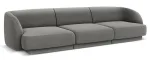 Diivan Micadoni Home Miley Velvet, hall v., 259 x 85 cm x 74 cm