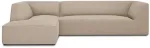 Nurgadiivan Micadoni Home Ruby 4 Seats, liivakarva pruun v., vasak, 273 x 180 cm x 69 cm