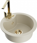 K&ouml;&ouml;givalamu Mexen Diego 6512-69-670300-50, graniit, 48.8 cm x 48.8 cm x 16.7 cm, kuldne/beež