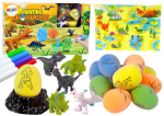 Kaunistuskomplekt Lean Toys Painting Dinosaurs Egg 13447, mitmev&auml;rviline