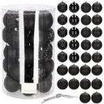 J&otilde;ulupuu m&auml;nguasjade komplekt Springos, must v., 8 cm, 8 cm, plastik, 30 tk