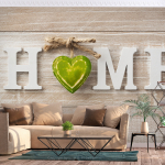 Fototapeet Artgeist Home Heart (Green), 70 cm x 100 cm
