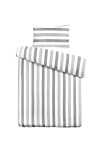 Voodipesukomplekt Kenda Sand Pina 125, valge/hall, 140 x 200 cm