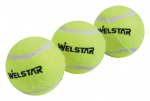Tennisepallide komplekt W118TB, kollane v., 3 tk