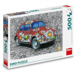 Pusle Dino Painted VW Beetle, 33 cm x 47 cm, 500 tk, mitmev&auml;rviline
