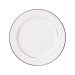 Taldrik magustoidu Ambition Aura Silver, &Oslash; 19 cm, valge v./h&otilde;be v.