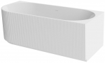 Vann, teisaldatav Besco Denaya, 170 cm x 78 cm x 58 cm, parempoolne, valge