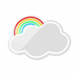 Peegel Forever Light Cloud LED FMNE05, valgustusega, rippuv, 32 cm x 26 cm, mitmev&auml;rviline