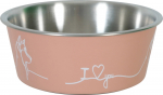 Kauss loomale Zolux Love, 0.4 l, 12.5 cm x 12.5 cm x 5.9 cm, roosa v.