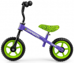 Tasakaaluratas, laste Milly Mally Dragon 6346, must v./roheline v./violetne v., 10"