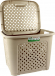 Kaanega hoiukarp, esemete hoidmiseks Katex Rattan, 19 l, beež v., 36 x 28 x 28 cm