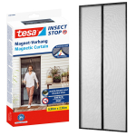 Magnetiline uksekardin putukate vastu Tesa Insect Stop Magnetic curtain, must v., 210 cm x 90 cm