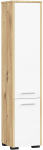 Eraldi seisev vannitoakapp Akord Fin 30 2D, pruun v./valge v., 30 cm x 30 cm x 140 cm