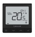 Termostaat Salus Controls Quantum SQ610BRF, pinnale paigaldatav, must, 8.6 cm, 0 - 50 &deg;C