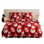 J&otilde;ulu voodipesu komplekt PGJ-26, valge/punane, 160 x 200 cm