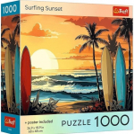 Pusle Trefl USA Collection Surfing Sunset, 48 cm x 68 cm, 1000 tk, mitmev&auml;rviline