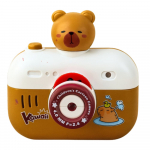 Laste kaamera kapibaara Lean Toys Cartoon, 11 cm, pruun/valge