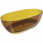 Vann, teisaldatav Mexen Pure, 170 cm x 80 cm x 58 cm, ovaalne, honey transparent v.