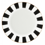 Taldrik prae Ambition Ribs, &Oslash; 27 cm, kuldne v./valge v./must v.