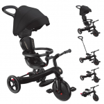 Kolmerattaline jalgratas Globber Explorer Trike 4in1, must v.