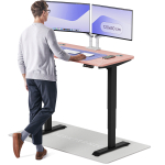 Arvutilaud reguleeritava k&otilde;rgusega Desktronic HomePro, 120 cm x 60 cm, 61 - 127 cm, must v./roosa v.