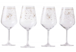 Veiniklaaside komplekt Hermia Dragonfly, klaas, 0.49 l, 4 tk, l&auml;bipaistev v.