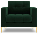 Tugitool Cosmopolitan Design Velvet Bali, kuld v./tumeroheline v., 96 cm x 87 cm x 75 cm