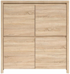 Kummut Kaspian, sonoma tamm v., 112.5 cm x 105 cm x 40.5 cm