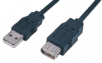 Juhe Manhattan USB-A - USB-A USB 2.0 A male, USB 2.0 A female, 0.5 m, must v.