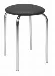 Taburet Chico V04, must, 41 cm x 41 cm x 47.5 cm
