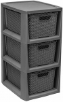 Vannitoa riiul Branq Rattan, 29 cm x 48 cm x 23 cm, hall v.