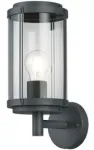 &Otilde;ue seinavalgusti Trio Tanaro, 40W, E27, IP44, must v., 14.5 cm x 32 cm
