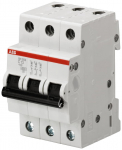 Automaatne l&uuml;liti ABB SH203, 3P, C, 6kA, 63 A