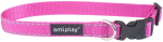 Kaelarihm koertele Amiplay Reflective, roosa, 350 - 500 mm x 20 mm, 35-50