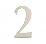 Uksenumber Haushalt SS-2, 6.2 cm x 3.5 cm, roostevaba teras, roostevaba teras