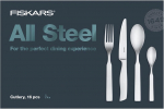 S&ouml;&ouml;giriistade komplekt Fiskars All Steel, roostevaba teras v., 16 tk.