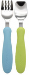 S&ouml;&ouml;giriistad Edison Mama Fork & Spoon Set KJ2834, 18 kuud, roostevaba teras/pol&uuml;prop&uuml;leen (pp), sinine v./roheline v.